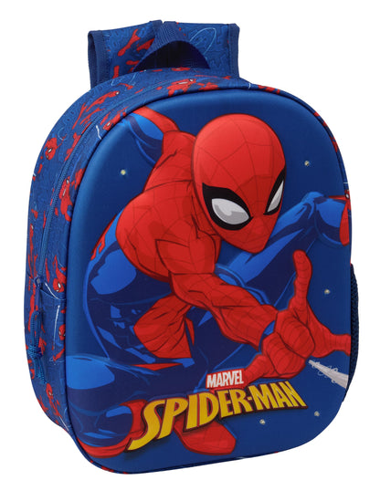 SPIDERMAN – School Backpack, with 3D Design, Ideal for Children of Different Ages, Comfortable and Versatile, Quality and Resistance, 27 x 10 x 33 cm