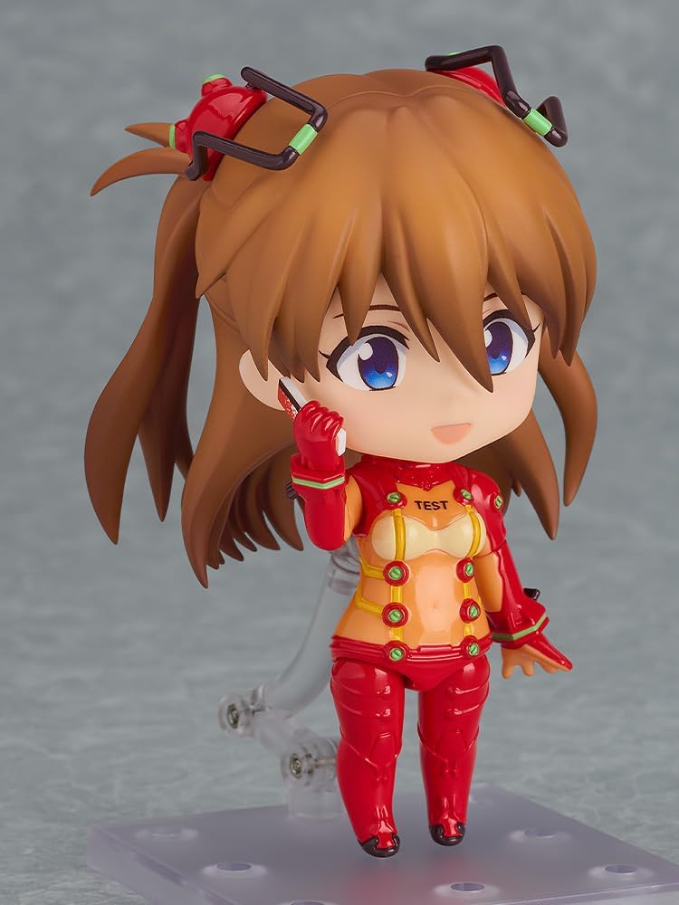 GOOD SMILE COMPANY Nendoroid Evangelion New Movie Version Shikinami Asuka Langley Test Suit Ver. Non-scale, Plastic, Painted Action Figure