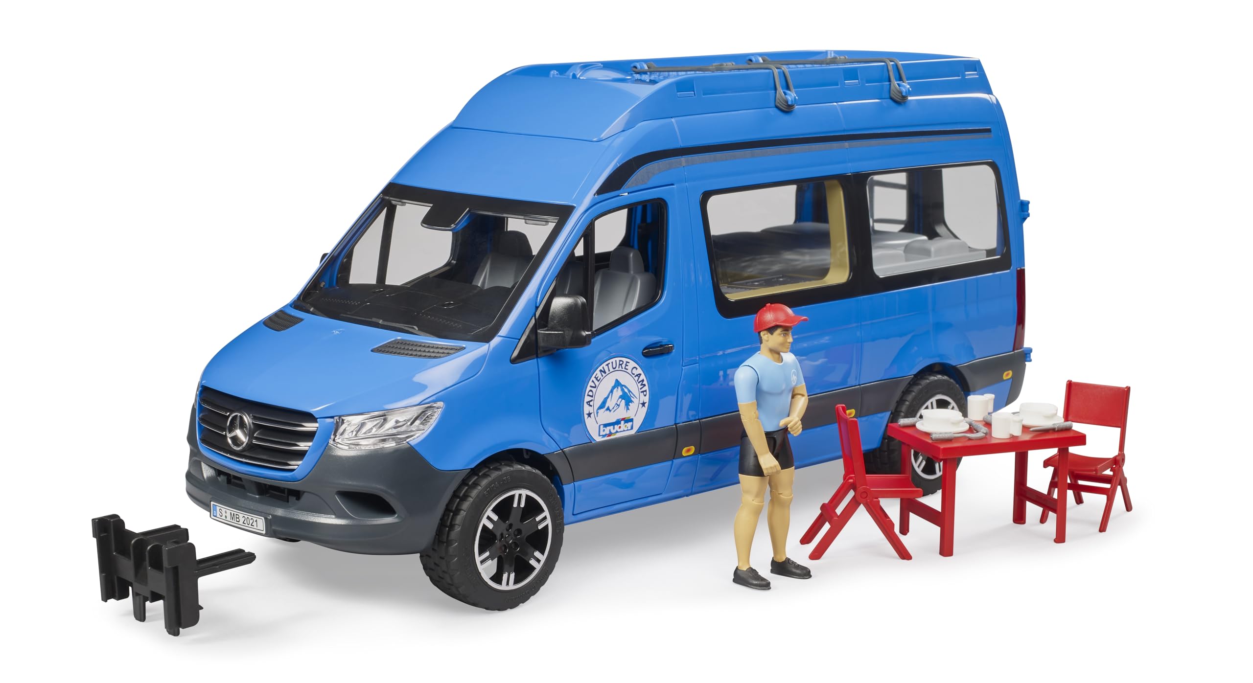 Bruder 02684 MB Sprinter Camper with Driver and Accessories