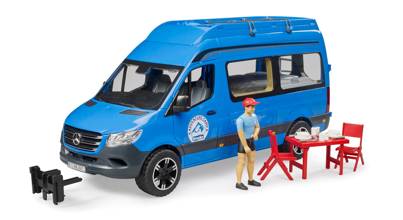 Bruder 02684 MB Sprinter Camper with Driver and Accessories