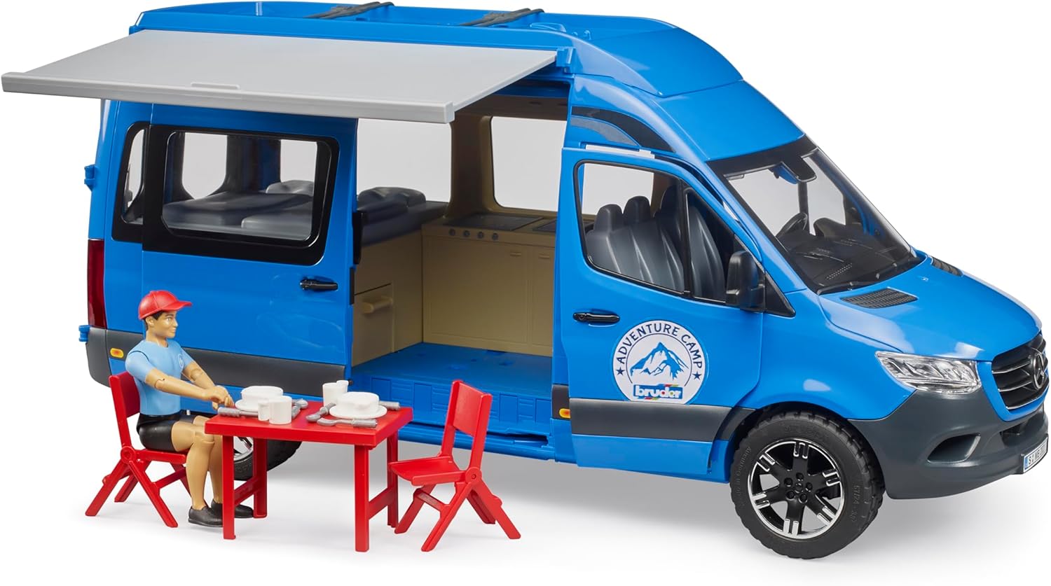 Bruder 02684 MB Sprinter Camper with Driver and Accessories