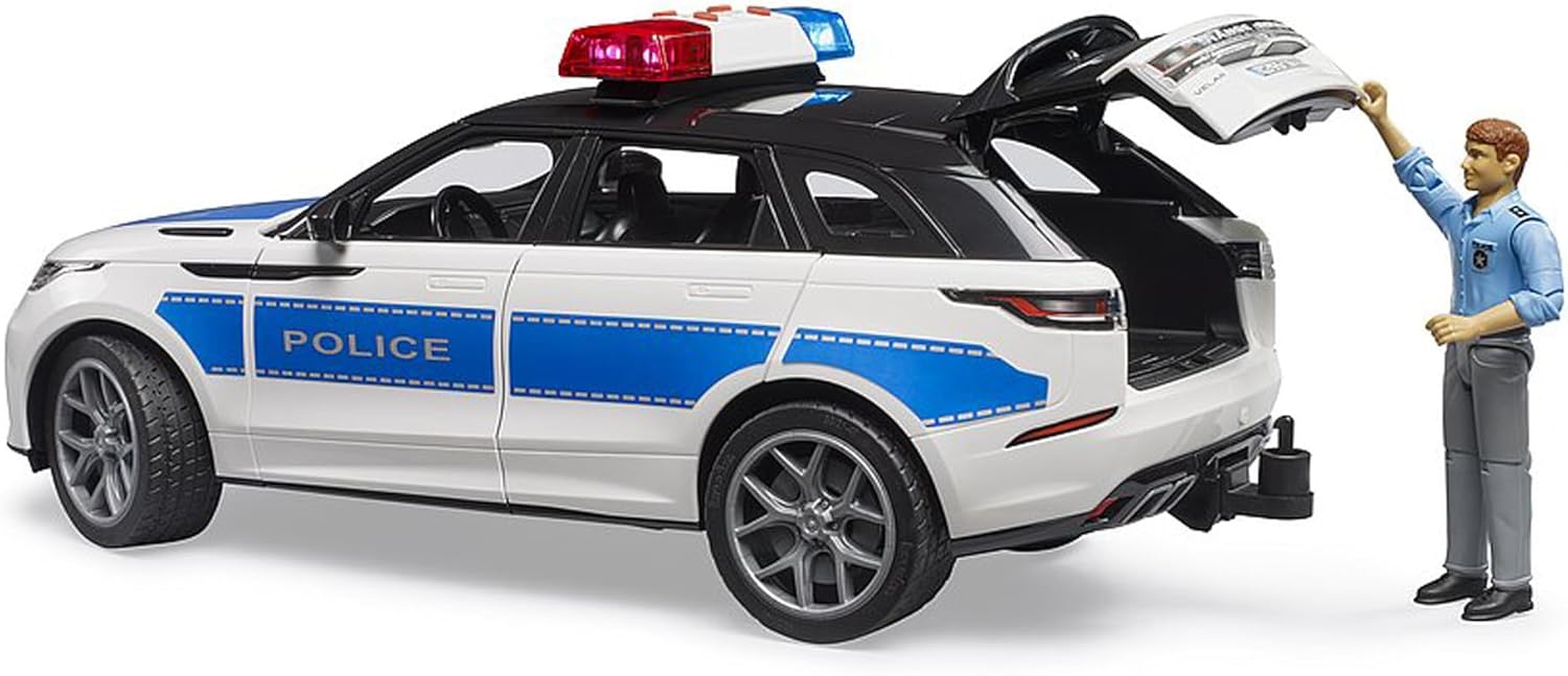 Bruder Police Vehicle – 1:16 Scale Patrol SUV Toy with Lights & Sound, Compatible with Bruder Figures & Accessories, Ages 4+