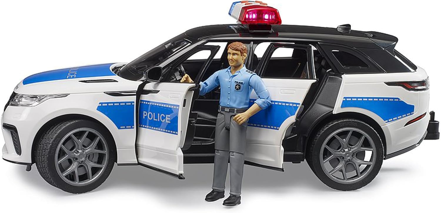 Bruder Police Vehicle – 1:16 Scale Patrol SUV Toy with Lights & Sound, Compatible with Bruder Figures & Accessories, Ages 4+
