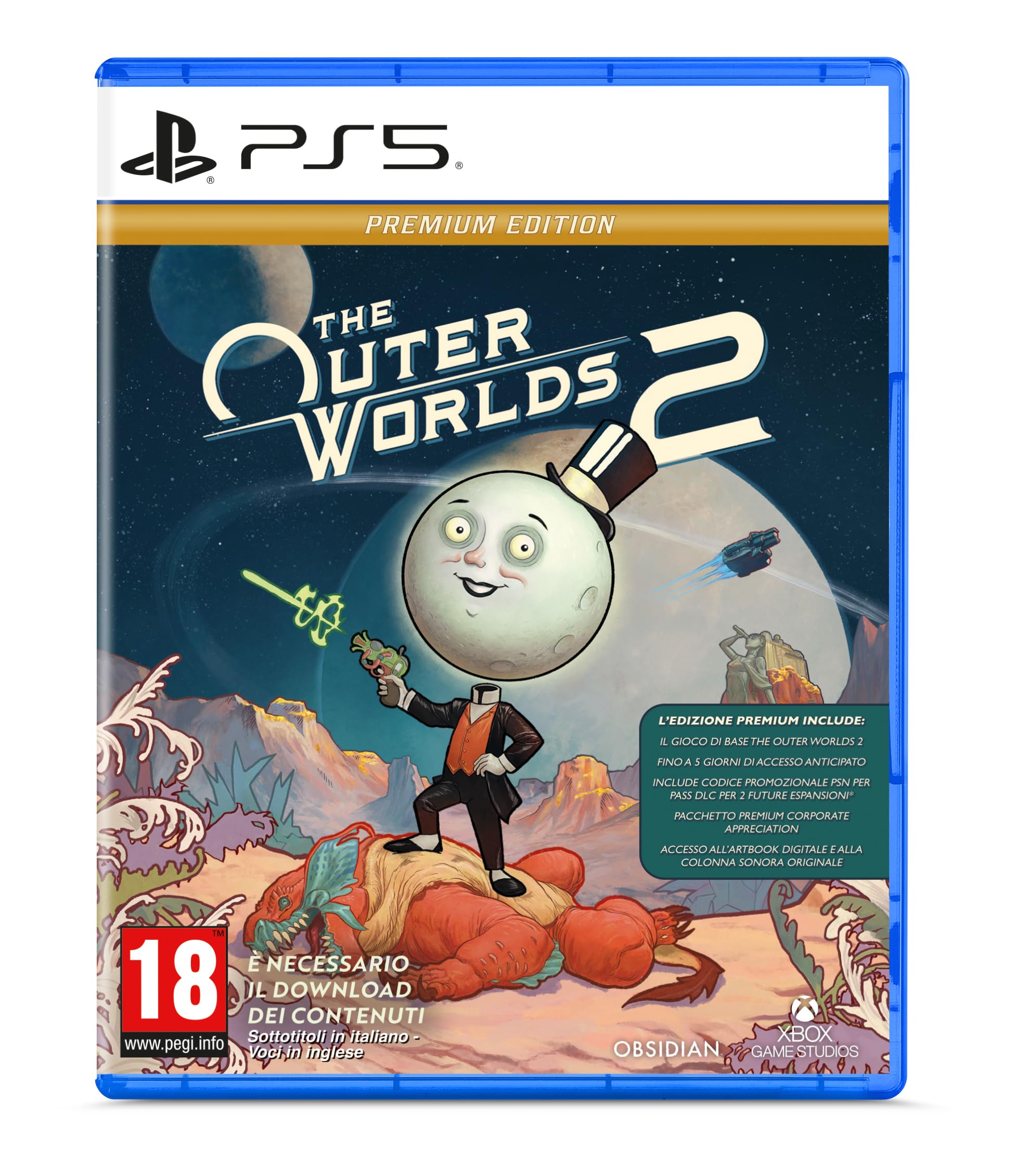 The Outer Worlds 2 – Premium Edition – PlayStation 5 (Disco + Codice nella confezione)