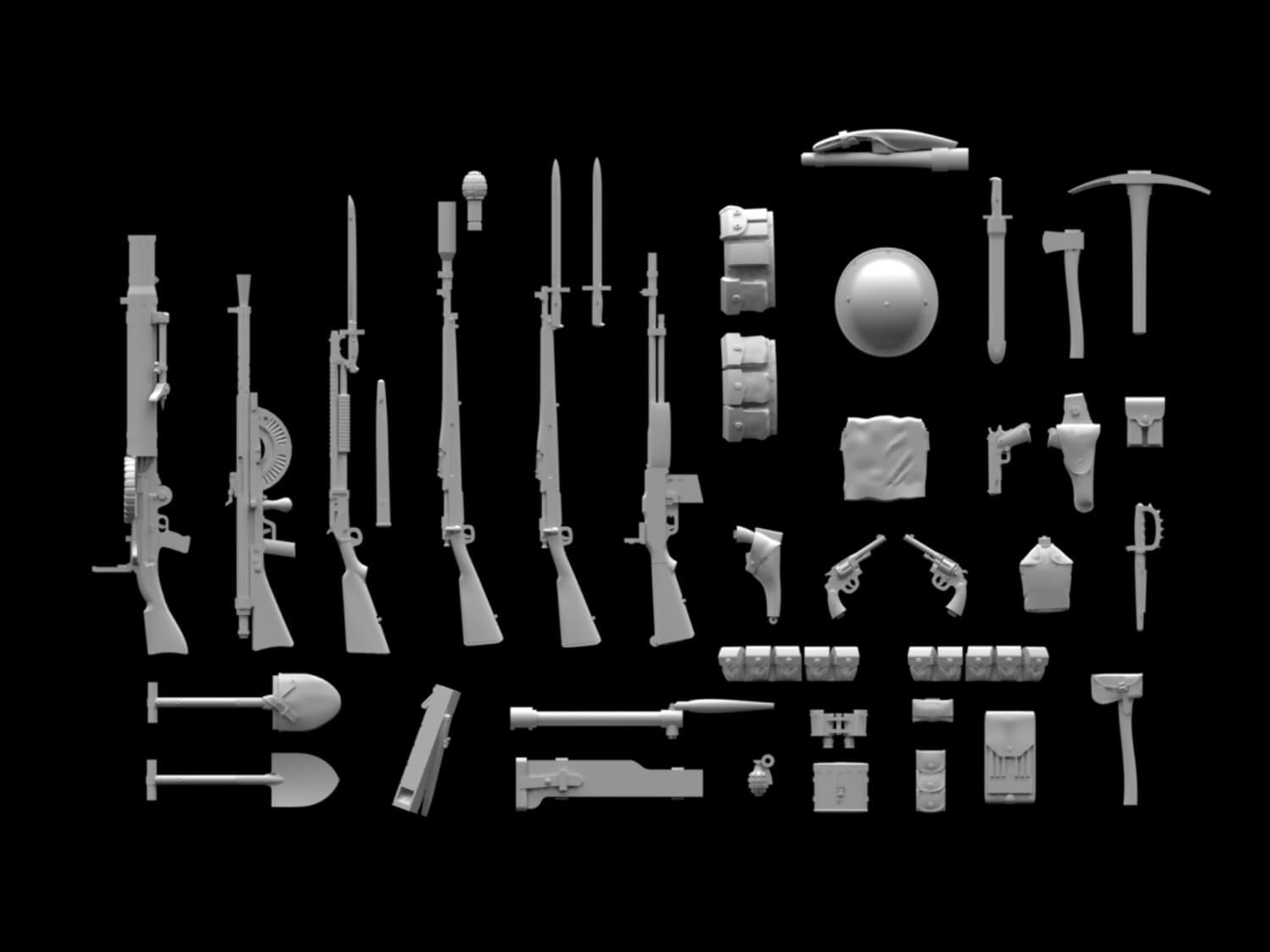 ICM 1:35 - WWI US Infantry Weapons & Equipment
