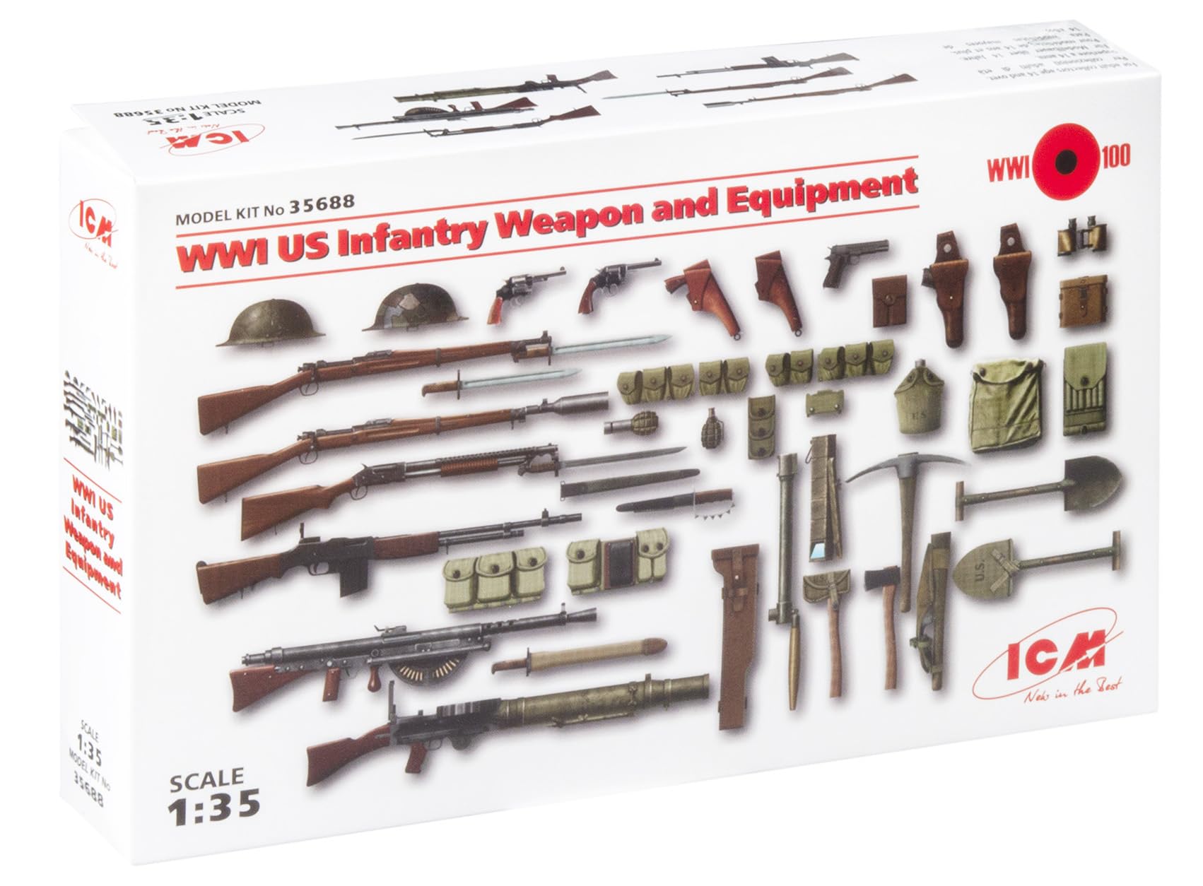 ICM 1:35 - WWI US Infantry Weapons & Equipment