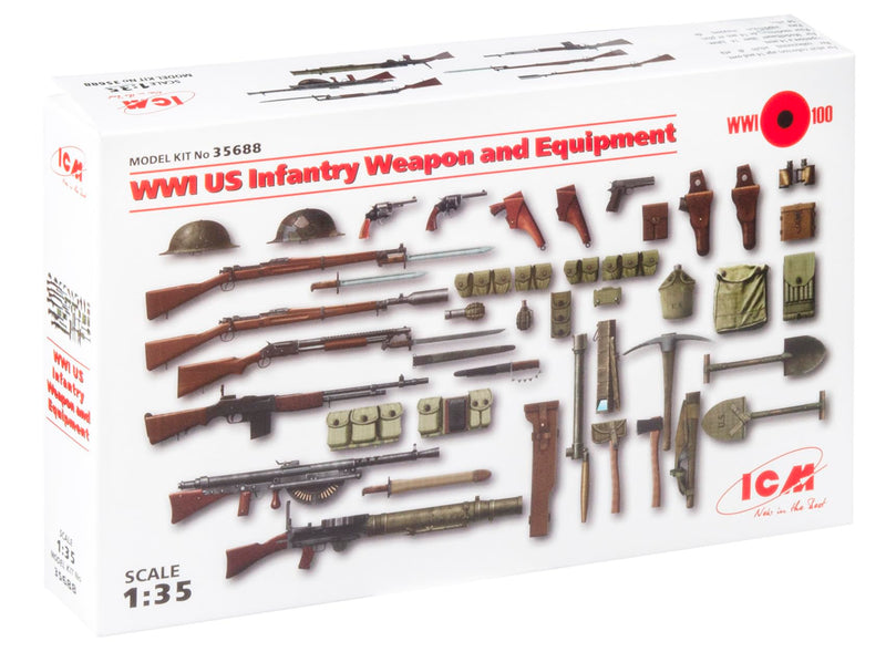 ICM 1:35 - WWI US Infantry Weapons & Equipment