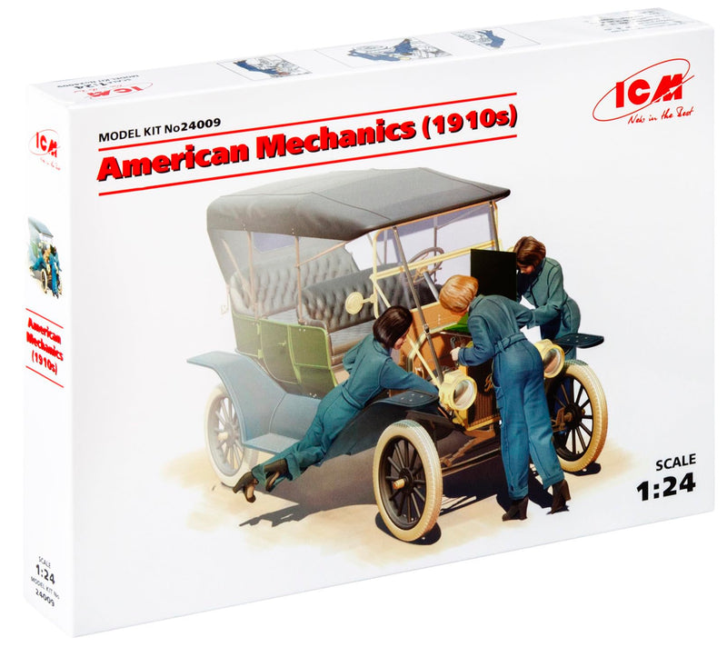 ICM ICM24009 1:24-American Mechanics (1910's) 3 Figs