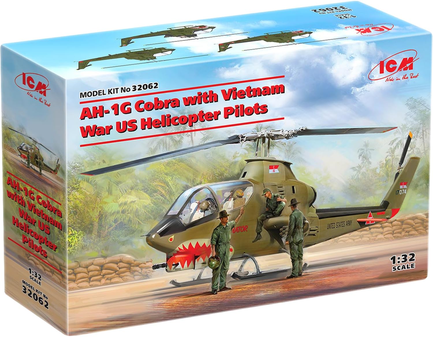ICM 1:32 - AH-1G Cobra with Vietnam War US Helicopter Pilo