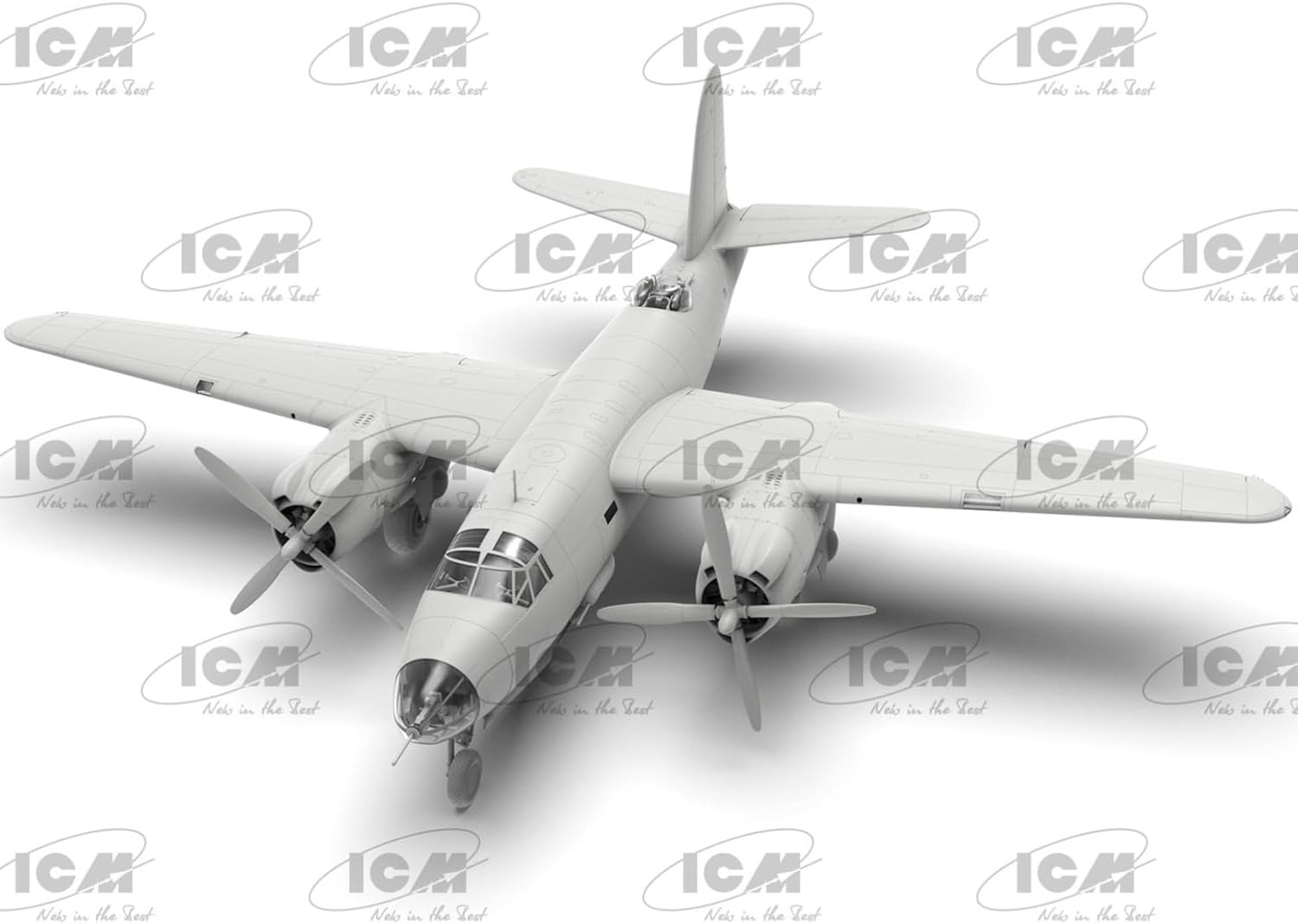 hdfh ICM 1:48 B-26B Marauder, WWII American Bomber, Model kit, ICM48320 Black