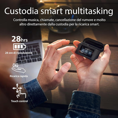 Auricolari True Wireless Nero Smart