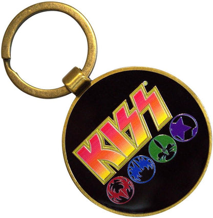 Rock Off officially licensed products Kiss Army Band Logo And Icons Portachiavi Keychain Size One Size