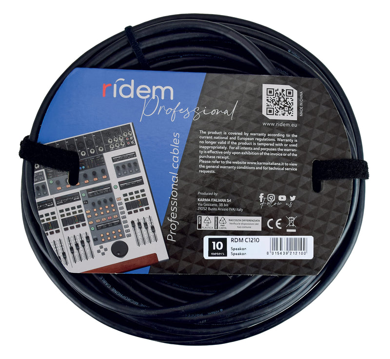Ridem: Rdmc1210 - Cavo Speakon 10Mt (Cavetteria Audio)