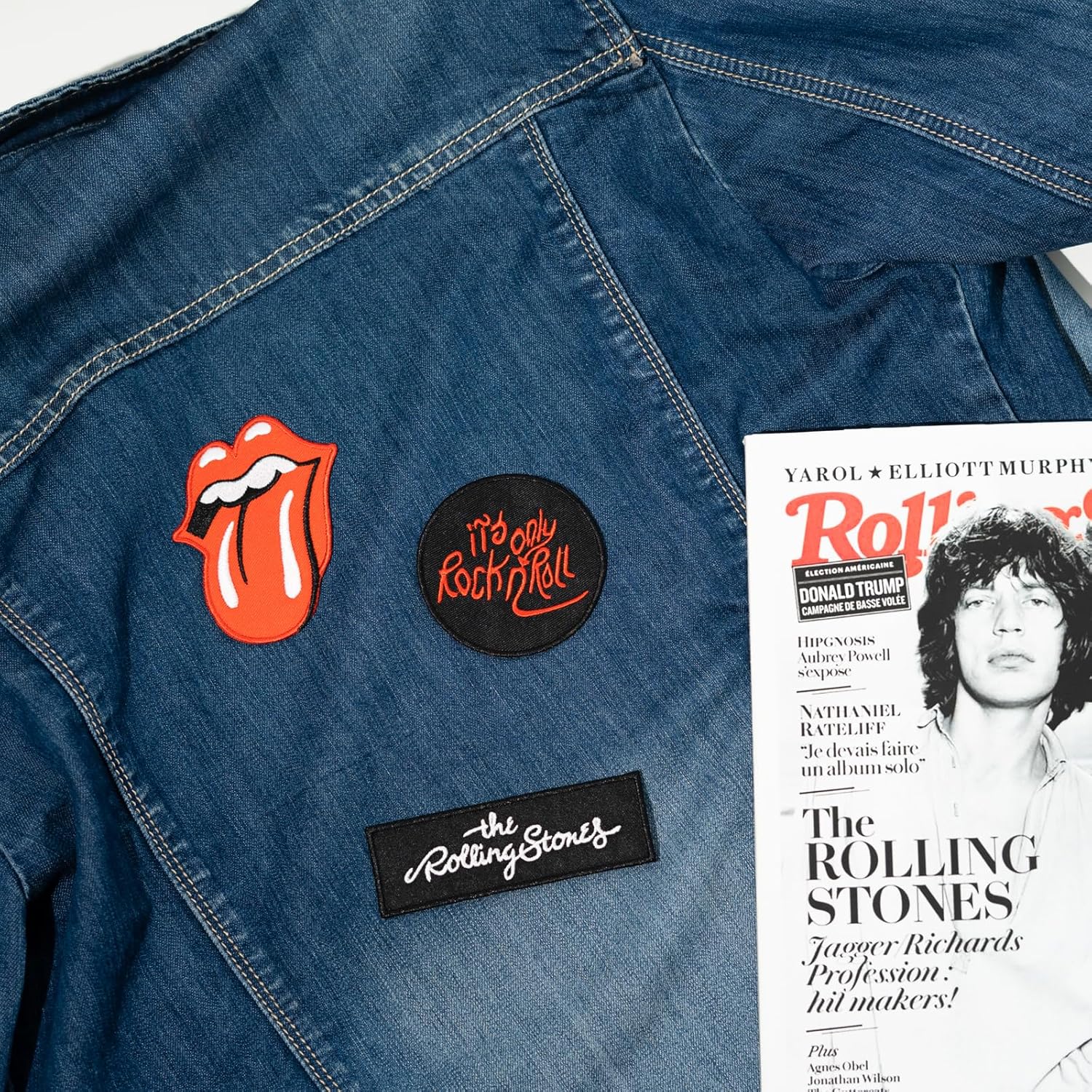 Grupo Erik: Set Toppe Termoadesive The Rolling Stones | Set 3 Patch Rock per Tessuti – Personalizzazione Creativa per Fan della Musica