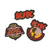 Grupo Erik AC/DC Patches zum Aufbügeln Bügelflicken | Bügelbilder für Textilien AC/DC Set 3 Bügelflicken Aufnäher Erwachsene - AC DC Merch