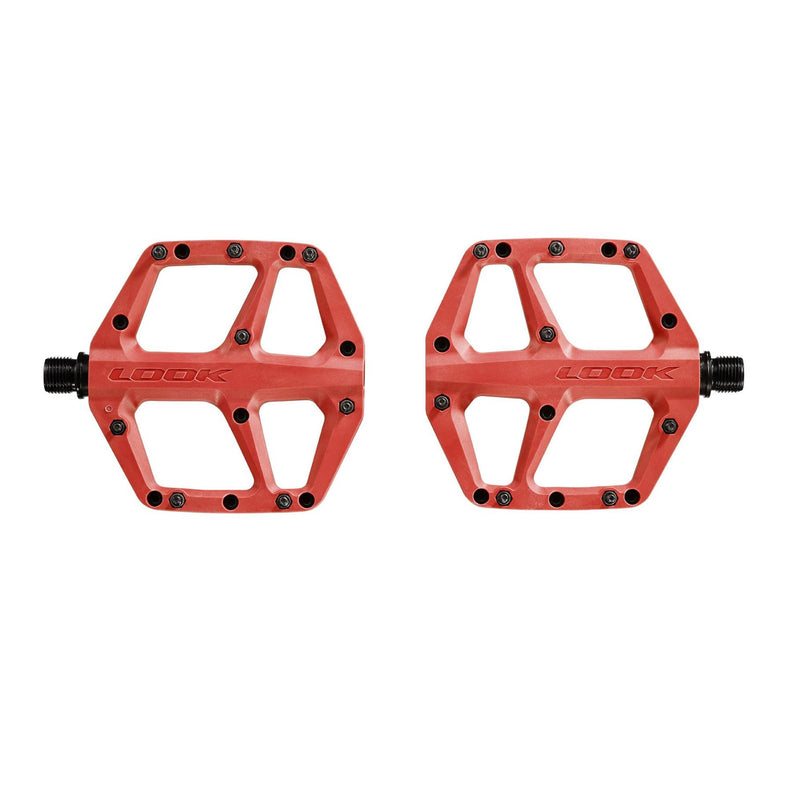 Look Trail Roc Fusion Flat MTB Pedals Red