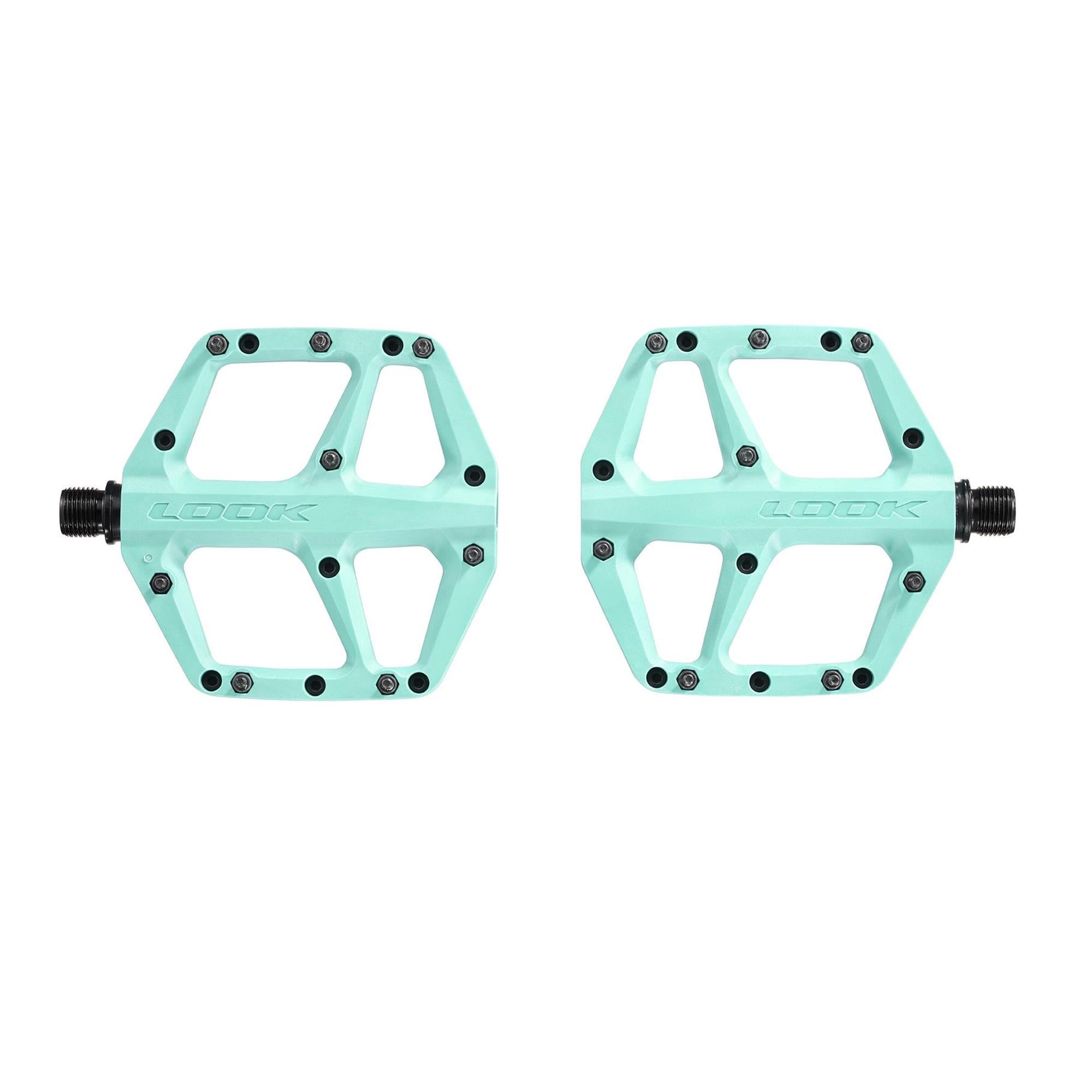 Look Trail Roc Fusion Flat MTB Pedals Ice Blue