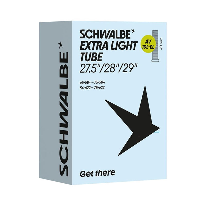 Schwalbe Bicycle Inner Tube AV19L-EL Extra Light 54/75-584/622 IB AGV 40 mm