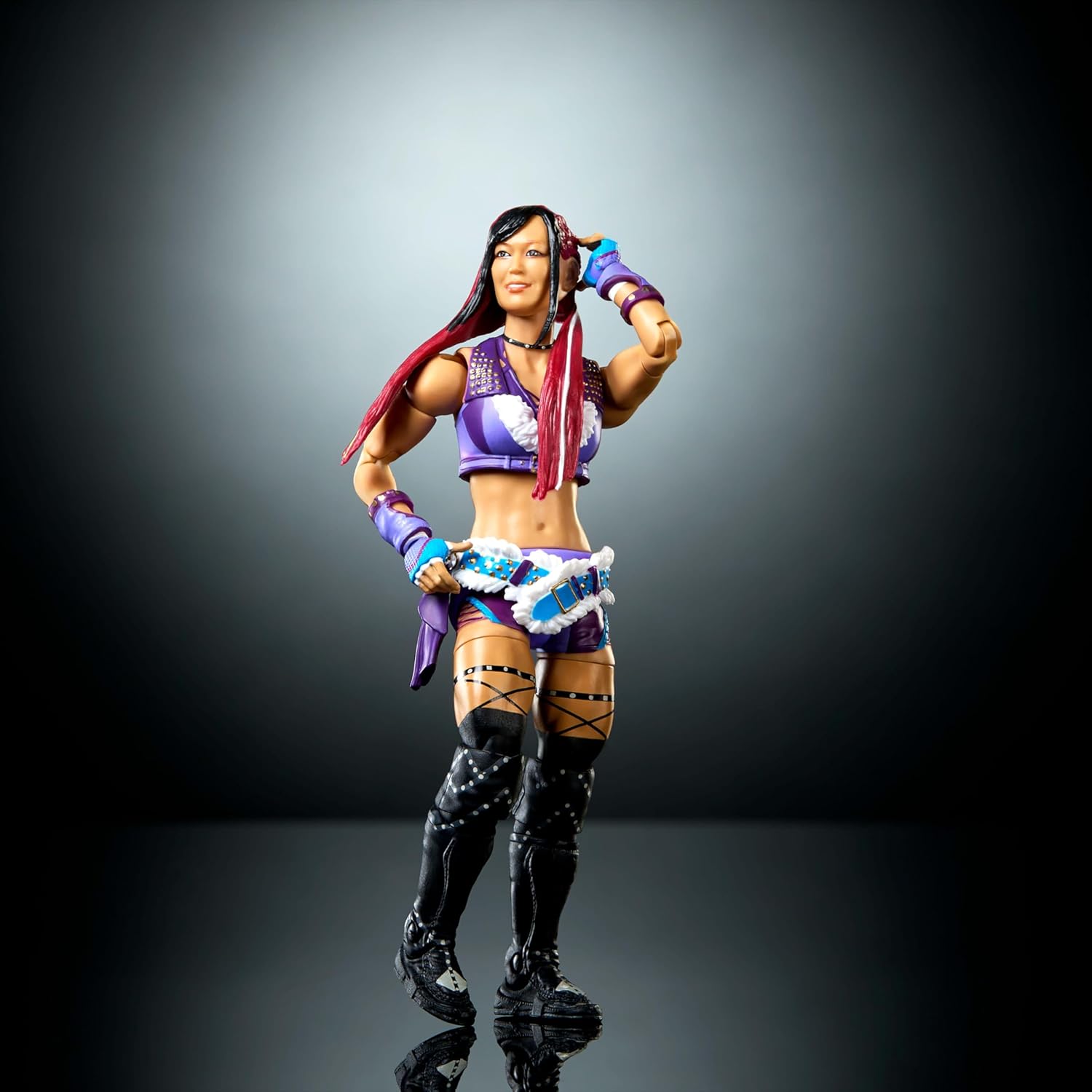Mattel WWE Elite Action Figure & Accessories, Series #122 Set, 6-inch Collectible Iyo Sky with 25 Articulation Points & Swappable Hands
