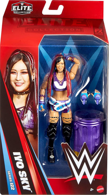 Mattel WWE Elite Action Figure & Accessories, Series #122 Set, 6-inch Collectible Iyo Sky with 25 Articulation Points & Swappable Hands
