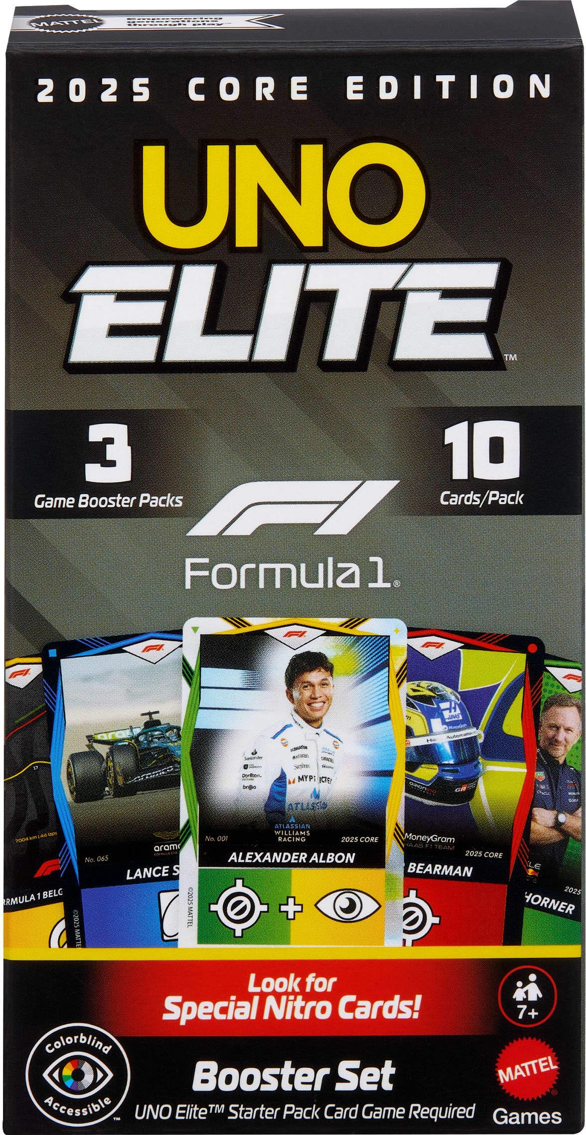 UNO Elite F1 Kartenspiel Booster Set 7+