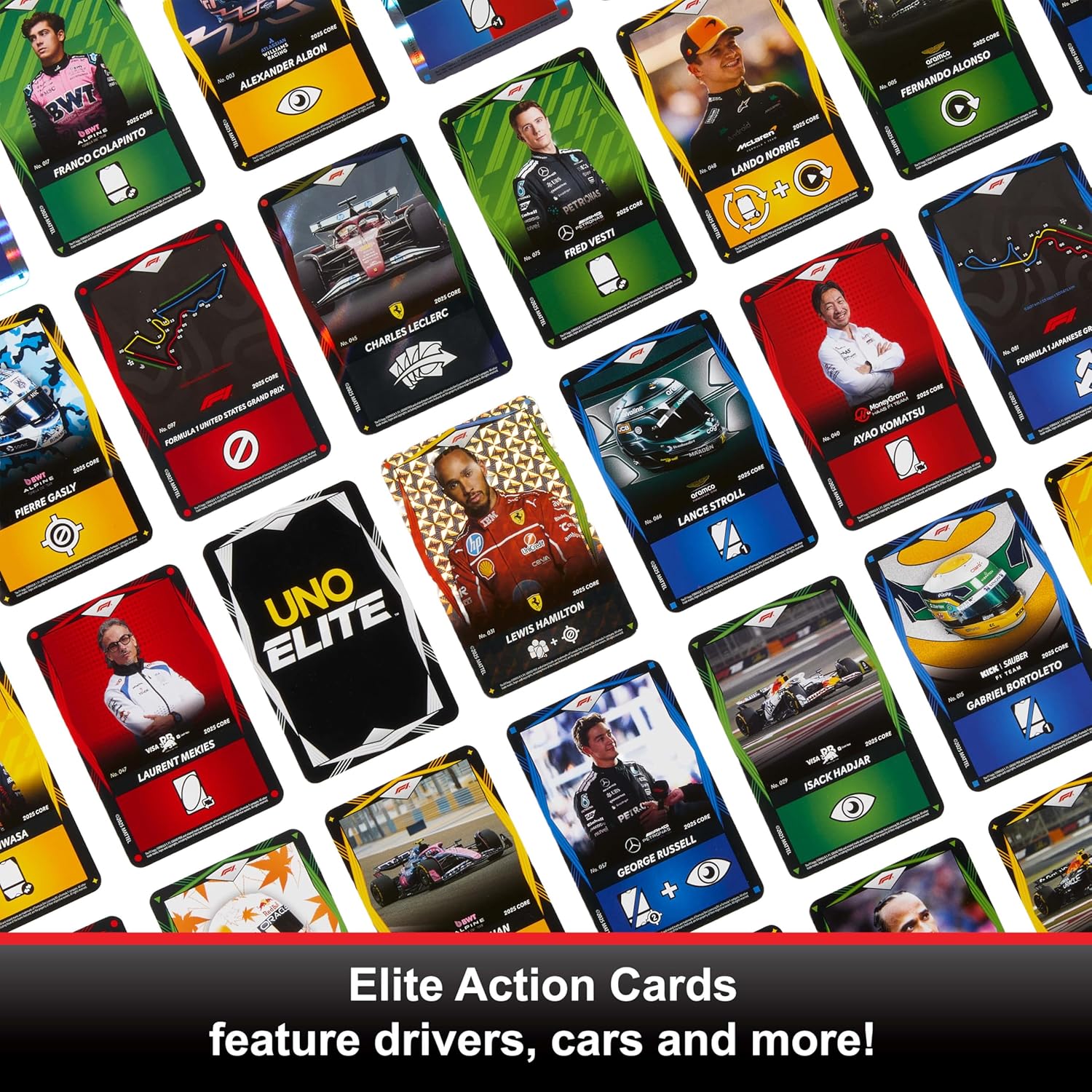 UNO Elite F1 Kartenspiel Booster Set 7+