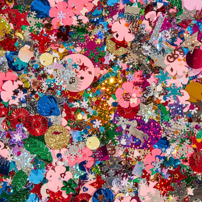 Scola Sequins & Spangles Assorted, 500g Bag, Various Shapes & Colours, School Supplies, Art and Crafts Projects, Children's Craft Projects, For Kids