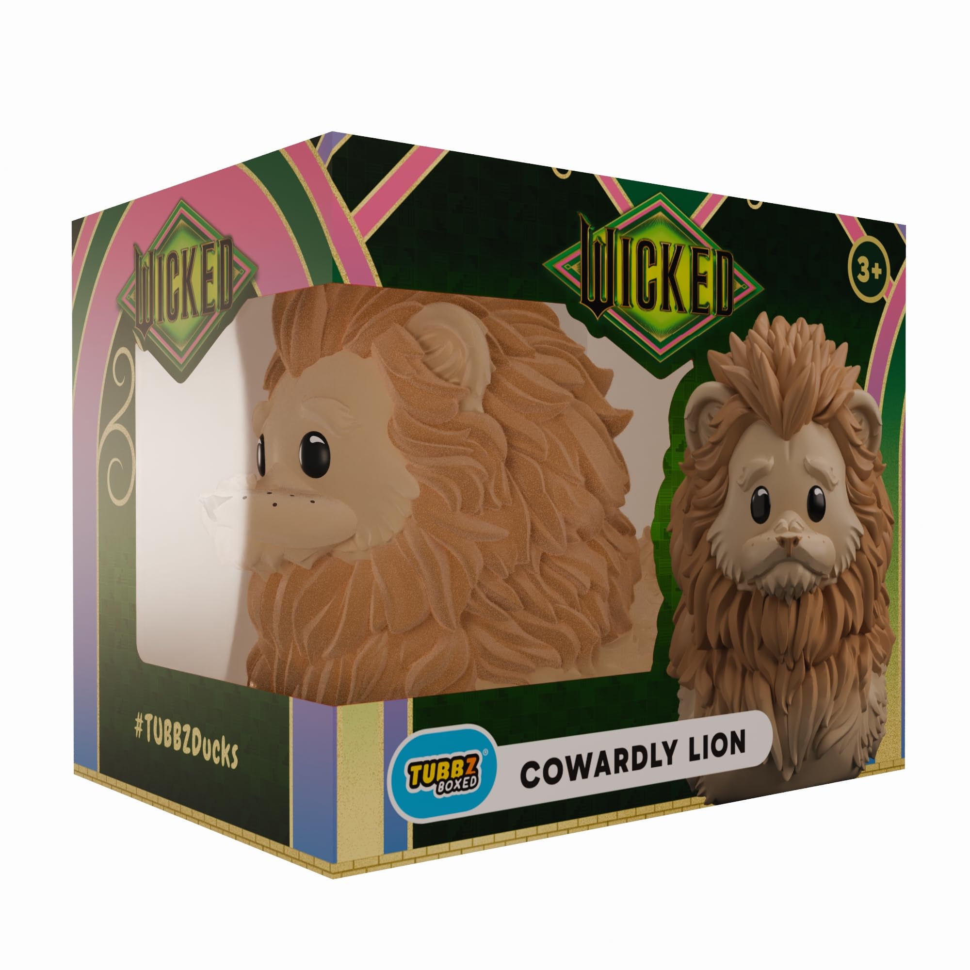 TUBBZ Box-Ausgabe: Wicked for Good – Cowardly Lion Cosplaying Gummiente Vinylfigur – Offizielle Sammelfigur für Fans von Wicked