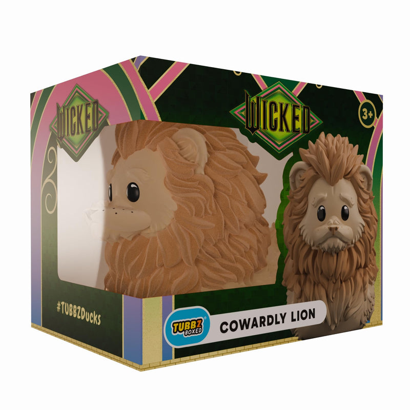 TUBBZ Box-Ausgabe: Wicked for Good – Cowardly Lion Cosplaying Gummiente Vinylfigur – Offizielle Sammelfigur für Fans von Wicked