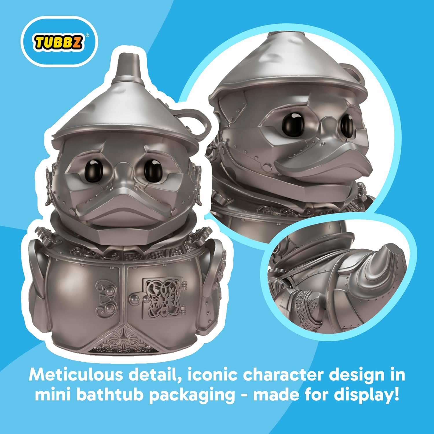 TUBBZ Mini: Wicked for Good – Tin Man Cosplaying Gummiente Vinylfigur – Offizielle Sammelfigur für Fans von Wicked