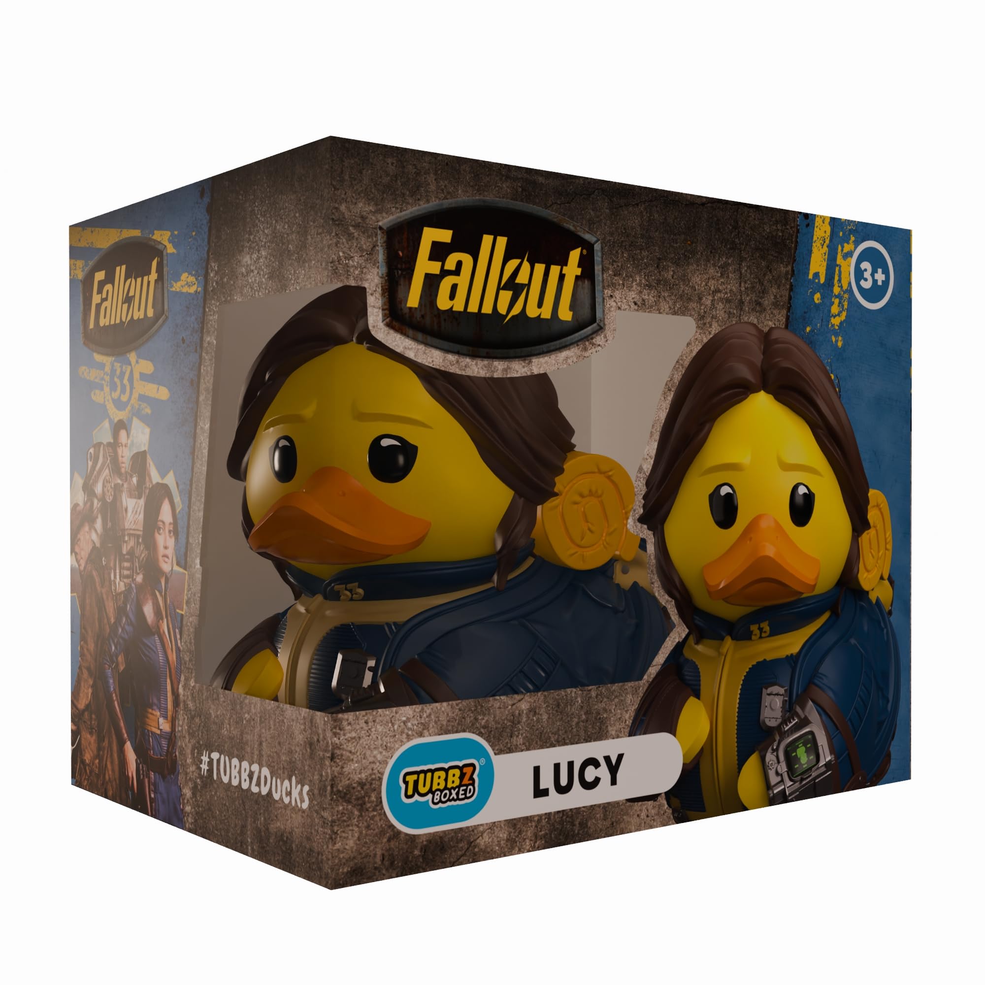 TUBBZ Box-Ausgabe: Fallout TV – Lucy Maclean Cosplaying Gummiente Vinylfigur – Offizielle Sammelfigur für Fans von Fallout TV