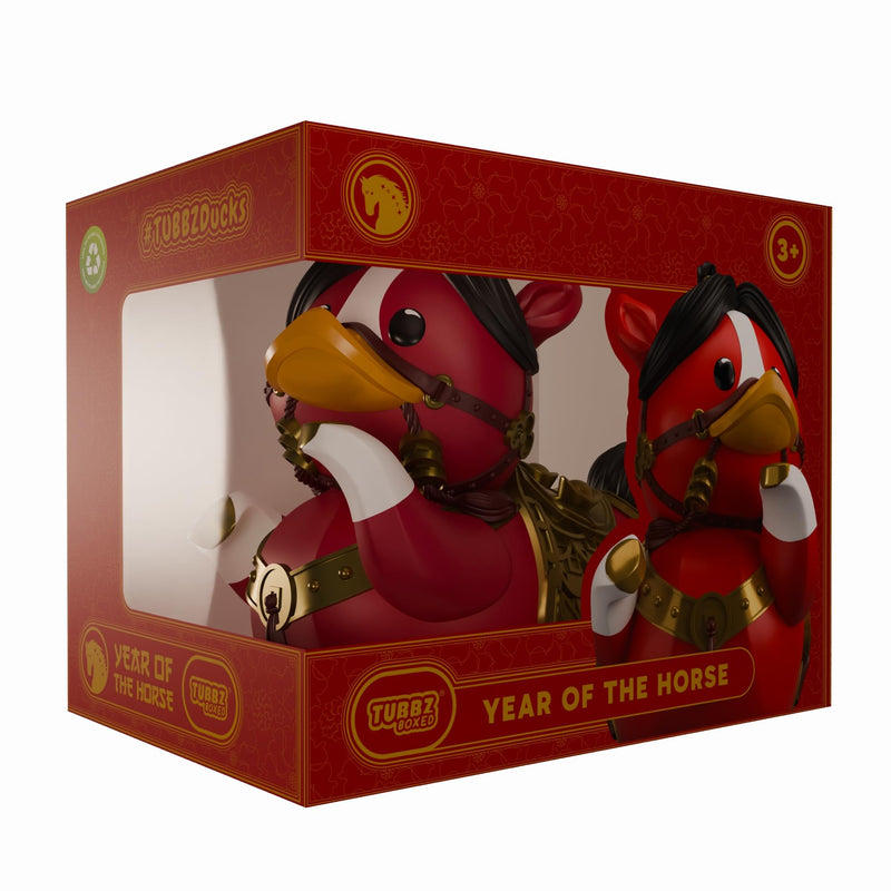 TUBBZ Box-Ausgabe: Chinesisches Neujahr – Jahr des Pferdes Cosplaying Gummiente Vinylfigur – Offizielle Sammelfigur für Mondneujahr
