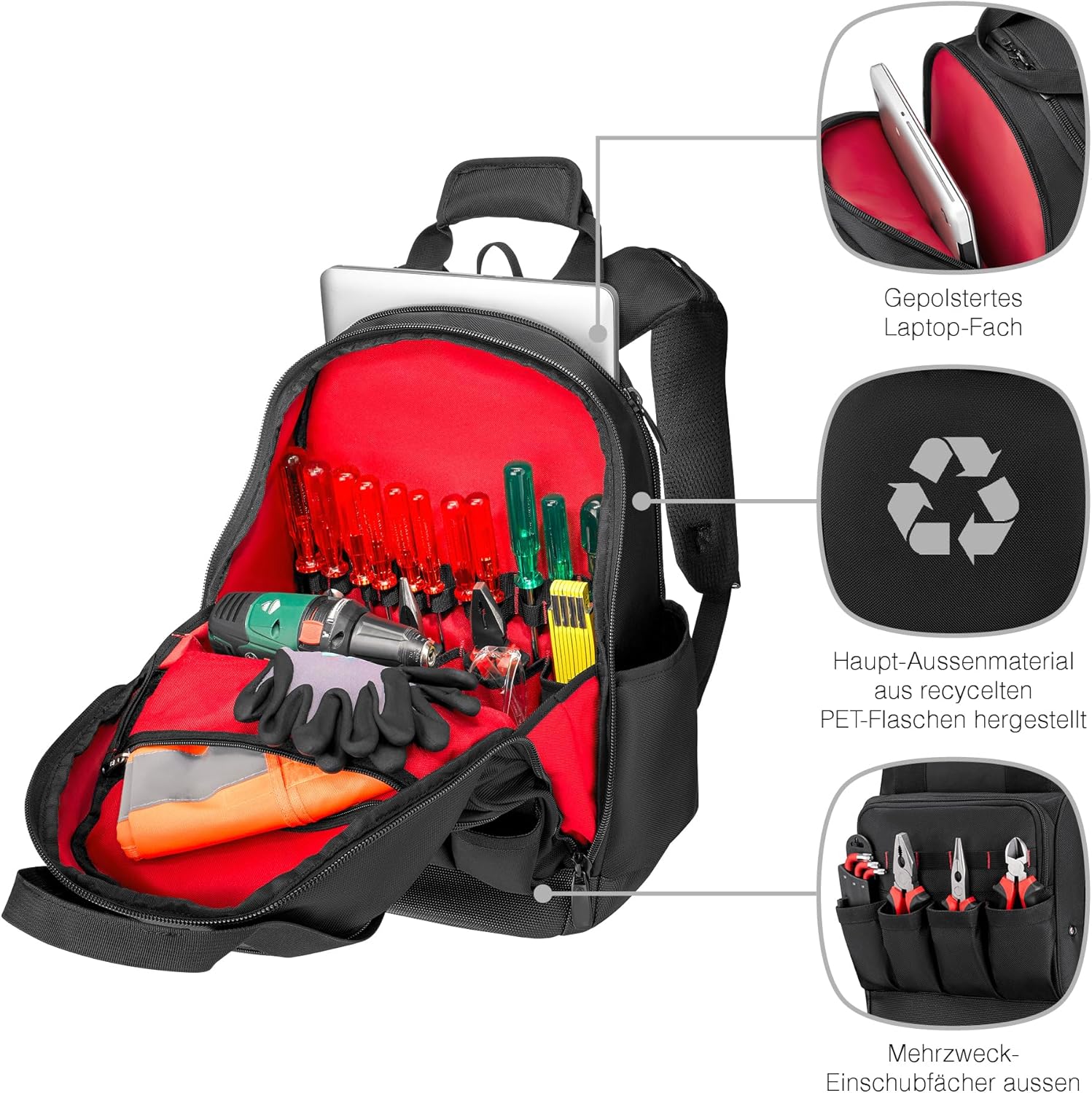 Wenger ADVANCED 16`` Tool Backpack, Schwa