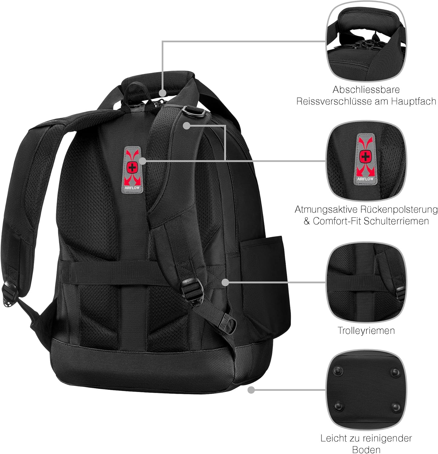 Wenger ADVANCED 16`` Tool Backpack, Schwa