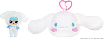 L.O.L. Surprise! Loves Hello Kitty Reversible Plush Surprise - Pluche Sanrio Figuren met Bijpassende L.O.L. Tot, 5 Verrassingen en On-the-Go Sleutelhanger, Geschikt voor 4+ Jaar