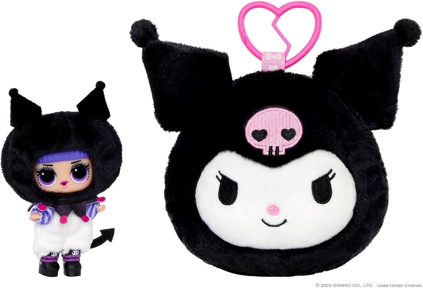 L.O.L. Surprise! Loves Hello Kitty Reversible Plush Surprise - Pluche Sanrio Figuren met Bijpassende L.O.L. Tot, 5 Verrassingen en On-the-Go Sleutelhanger, Geschikt voor 4+ Jaar