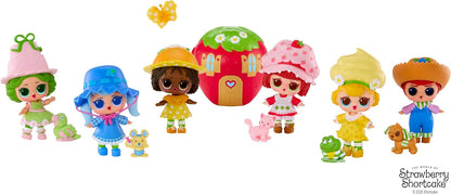 L.O.L. Surprise! Loves Strawberry Shortcake Tots - Bambole profumate da collezione con 7 sorprese, animaletto, biti, scarpe, cappello, set di giochi per la casa delle fragole, età 4+