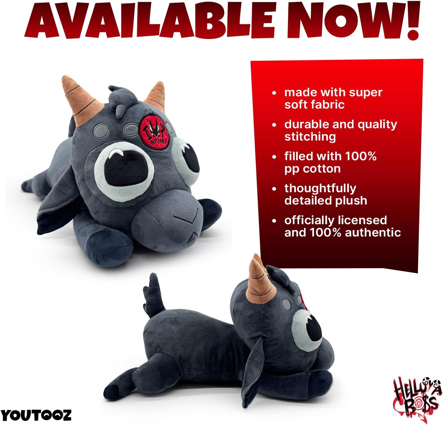 Youtooz Helluva Boss Goat 16" Weighted Plush | Collectible, Helluva Boss Plush Collection