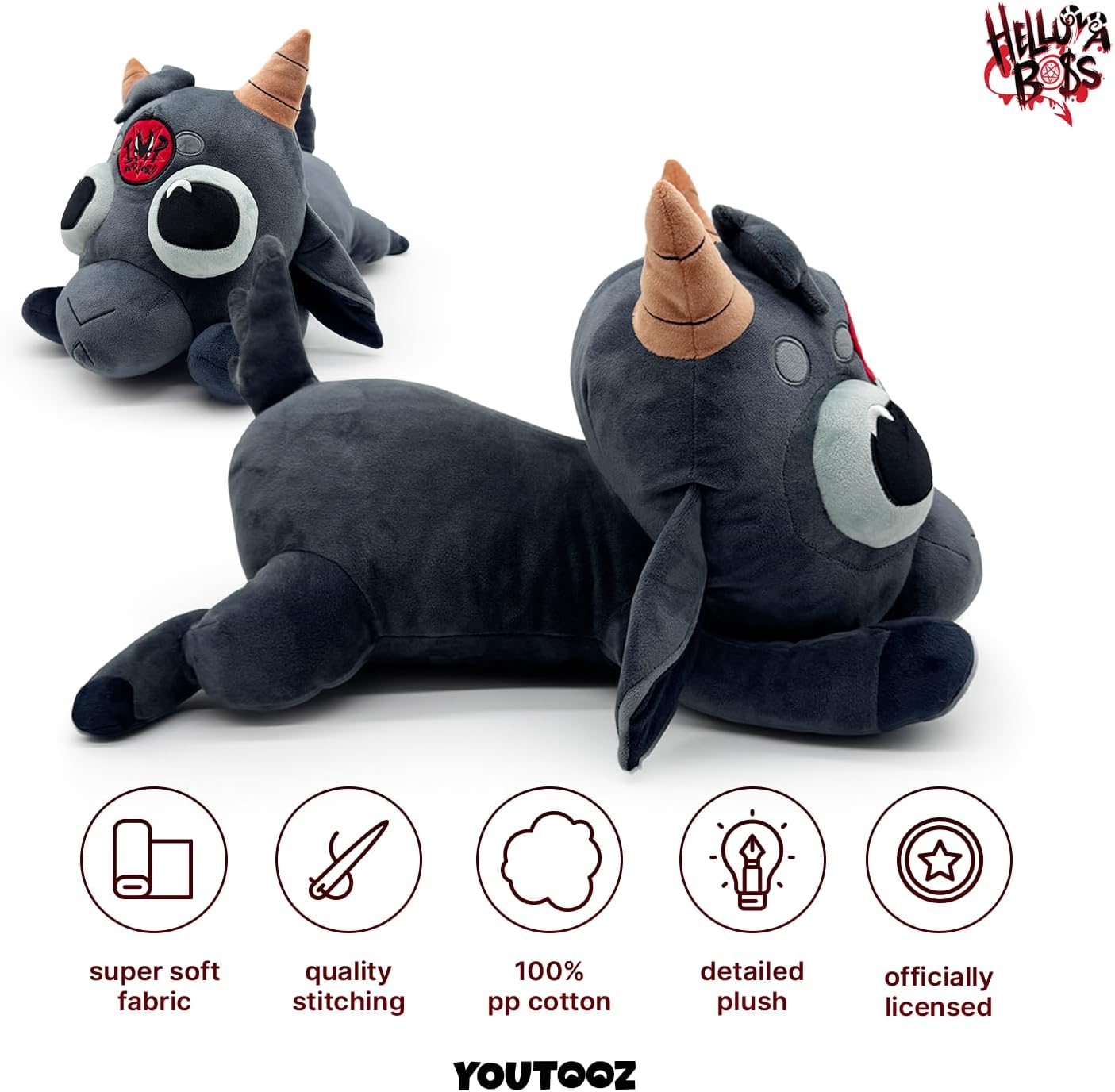 Youtooz Helluva Boss Goat 16" Weighted Plush | Collectible, Helluva Boss Plush Collection
