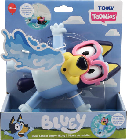 TOMY Toomies Swim School Bluey Water Toy - Floating Fountain Squirt Toy for Bathtub or Pool - Summer Toddler Swimming and Bath Toys - Ages 18 Months+