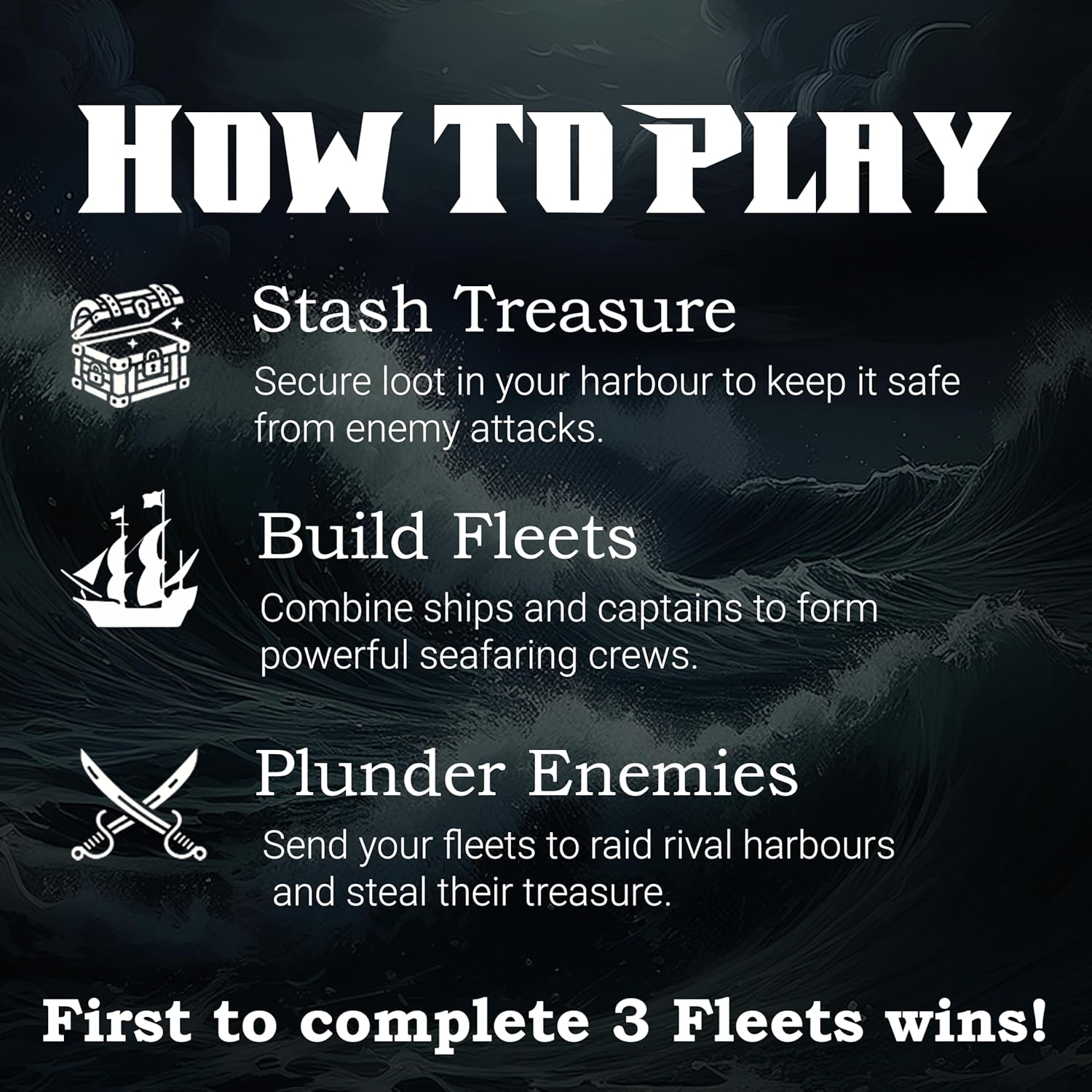 Cursed Tides - Pirate Strategy Card Game | Fun for Kids, Teens & Adults | 2-5 Players | Ages 8+ | Quick 15-Minute Gameplay