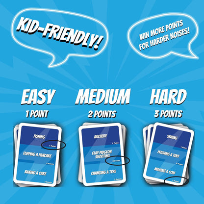 Guess That Action: Hilarious Charades-Style Party Game for Family & Friends - Travel Size - 2-15 Players - Ages 8+