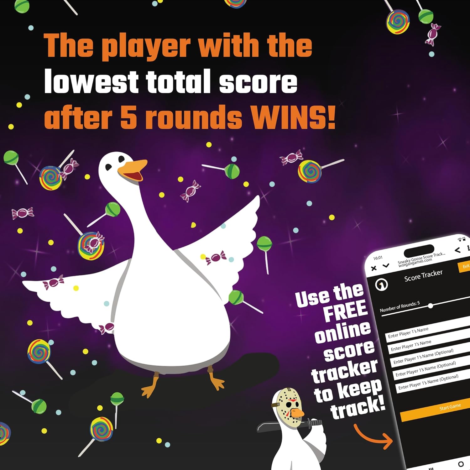 Spooky Goose - Quick-Thinking Memory Game - Halloween Themed - 2-6 Players - Age 8+