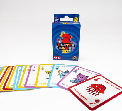 2 Player Card Games For Kids: Simple & Fun Classic Family Table Games - Snap, Pairs, Go Fish, Old Maid, Rummy, Crazy Eights - Ages 3+