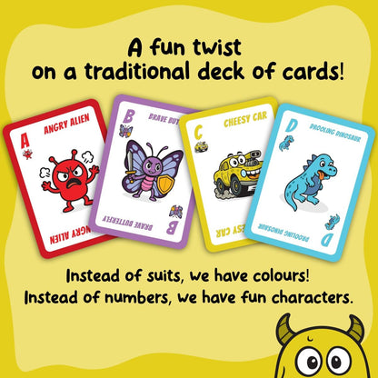 2 Player Card Games For Kids: Simple & Fun Classic Family Table Games - Snap, Pairs, Go Fish, Old Maid, Rummy, Crazy Eights - Ages 3+
