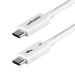 StarTech.com 1.5ft (50cm) Thunderbolt 5 Cable, 80Gbps/120Gbps, 240W PD, 8K 60Hz, Thunderbolt Certified, TB5/TB4/USB4/USB-C - White