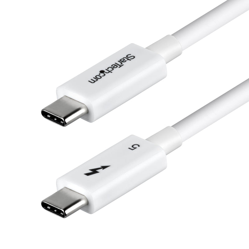 StarTech.com 1.5ft (50cm) Thunderbolt 5 Cable, 80Gbps/120Gbps, 240W PD, 8K 60Hz, Thunderbolt Certified, TB5/TB4/USB4/USB-C - White