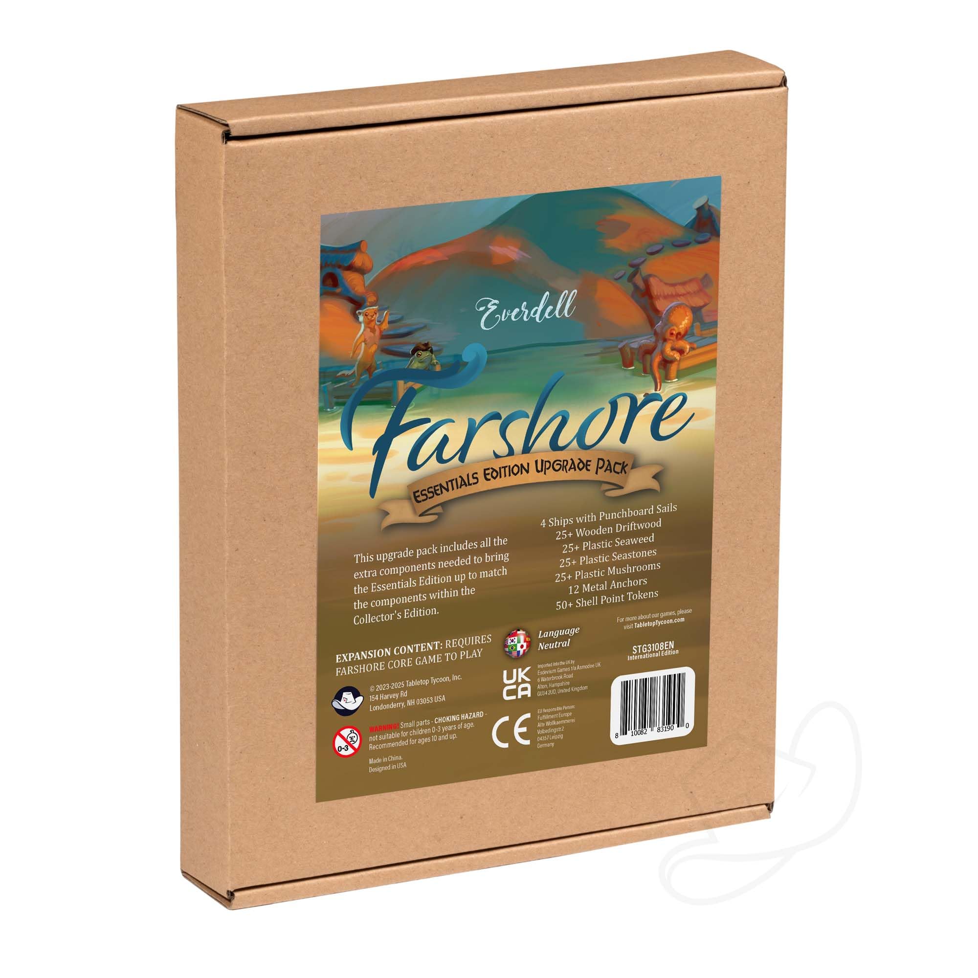 Everdell Farshore Essentials Edition Upgrade Pack | Deluxe Resource Tokens & Solo Variant Expansion, Compatible with Farshore Board Game