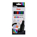 Pentel S40 Pointliner, Fine Writing Pen with Colour Dye Ink, 0.4mm Line, Assorted Colours (Wallet of 6)