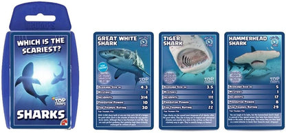 Top Trumps Sharks Classics Card Game, Discover some interesting facts in this educational packed game, 2 plus players makes a great gift for ages 6 plus